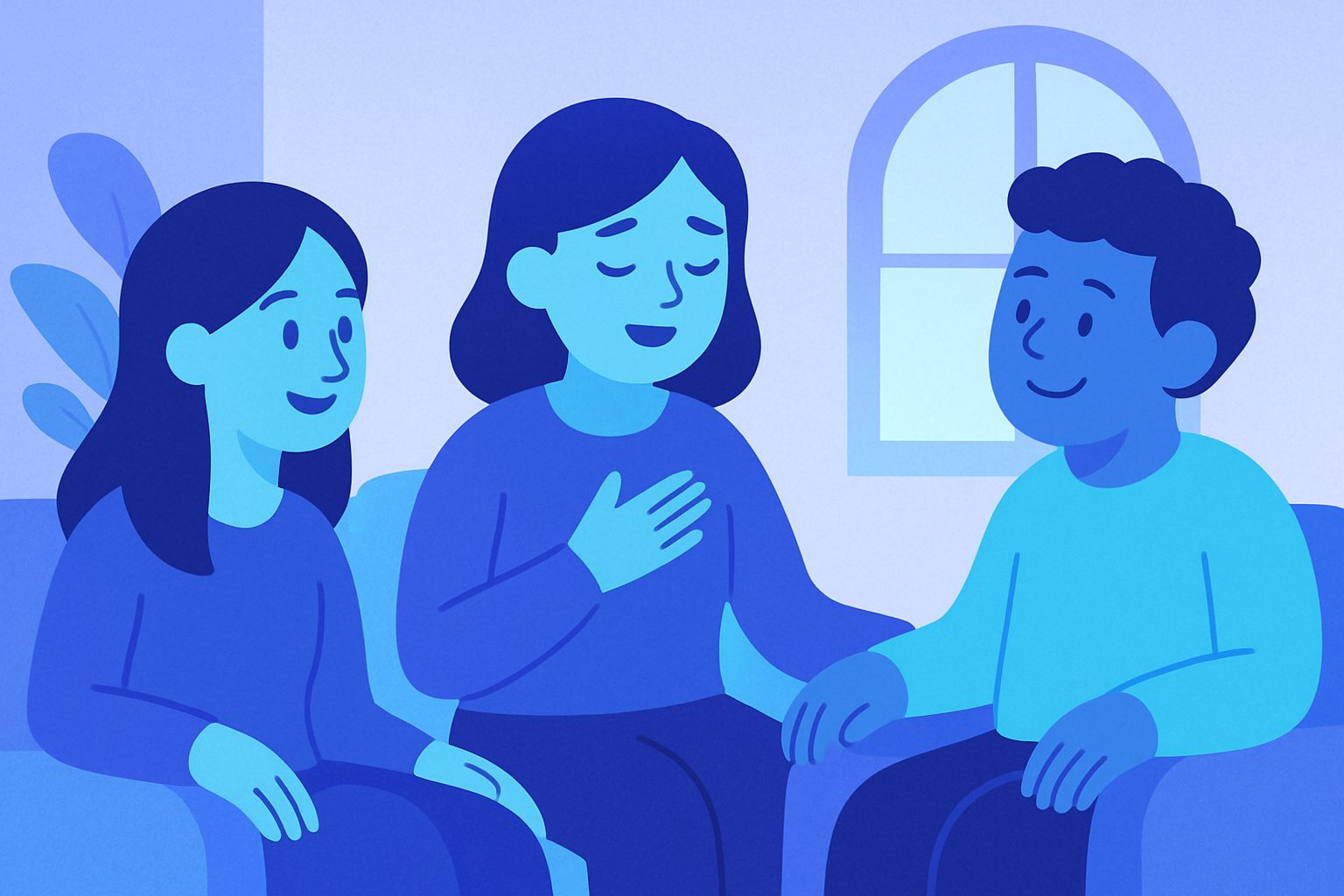 Choose supportive listeners and low-pressure situations