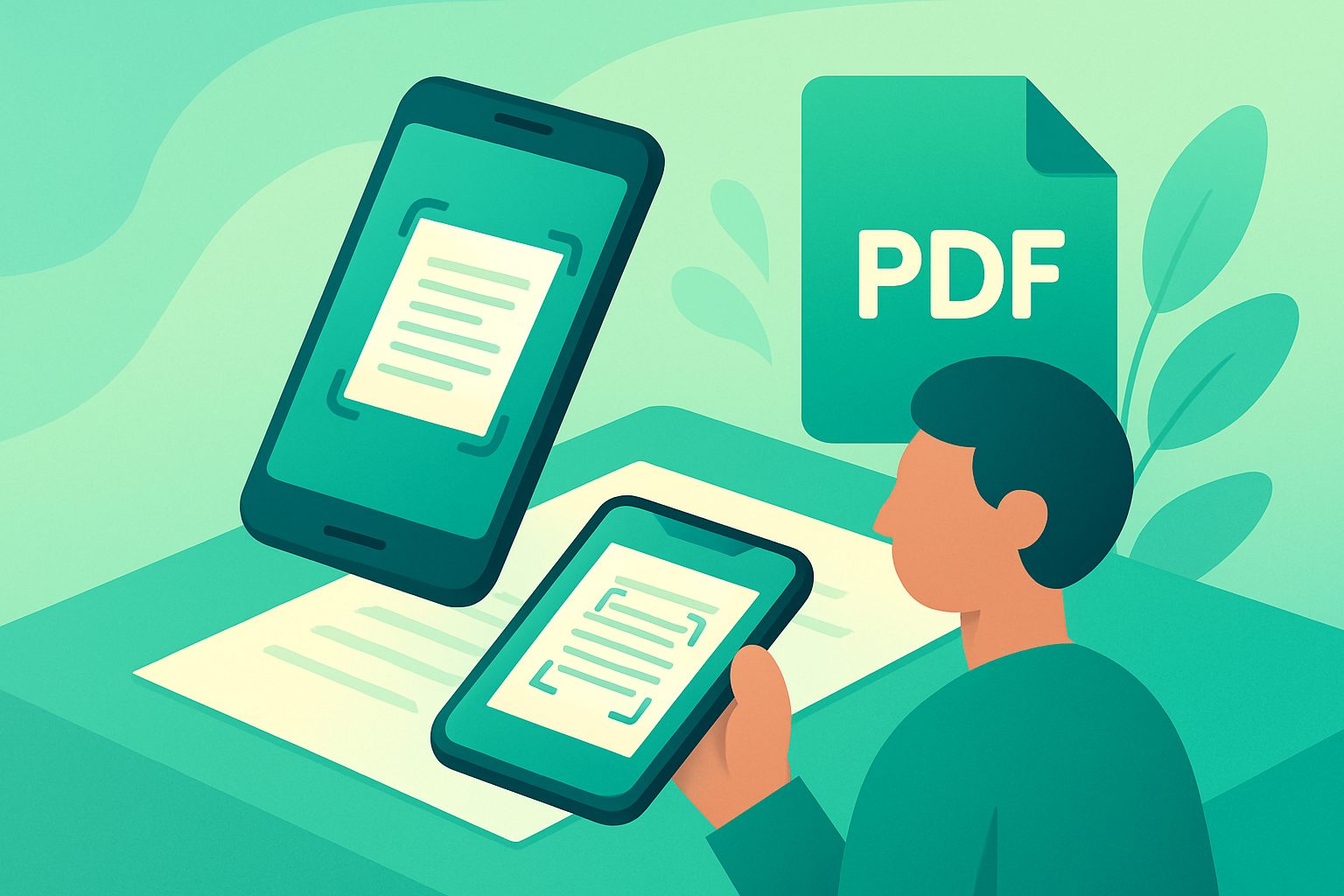 Scan the page and create a PDF